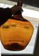Demijohn honey amber bottle c1860