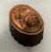 English copper top tin jelly mold 19thc