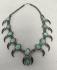 Navaho turquoise silver and badger claw necklace