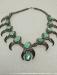 Navaho turquoise silver and badger claw necklace