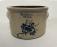Rogers and Co Boston butter crock  with cobalt blue