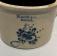 Rogers and Co Boston butter crock  with cobalt blue