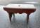 Early American pine footstool with red wash c1800