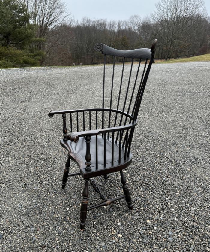 Ashlen Philadelphia Windsor armchair in crackle black