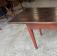 Artisan hand made pine coffee table in black and red