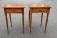 Matched pair D R Dimes tiger maple stands