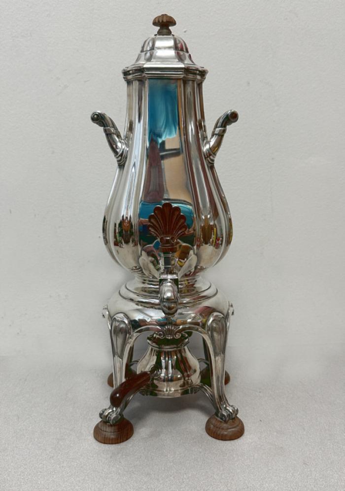 Tiffany Co France sterling coffee urn with burner
