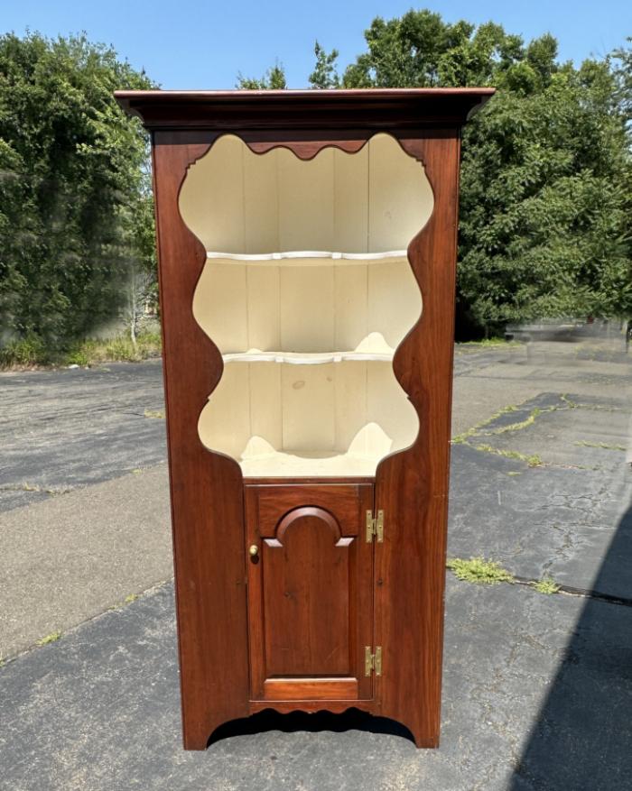 D R Dimes pine open top corner cupboard