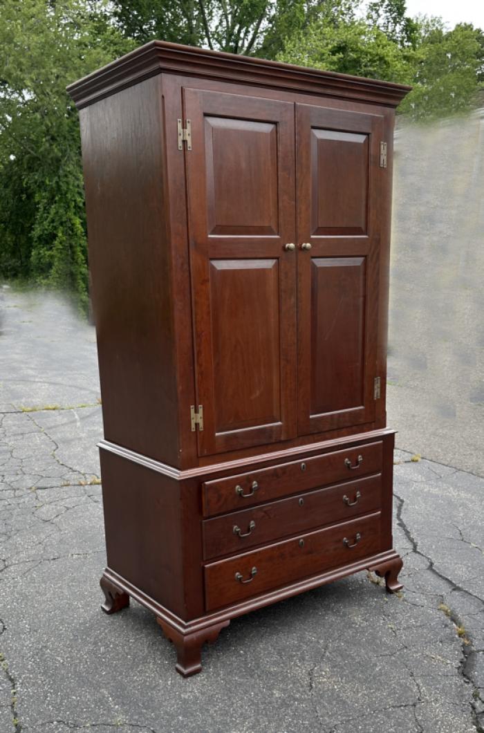 Eldred Wheeler cherry linen cupboard