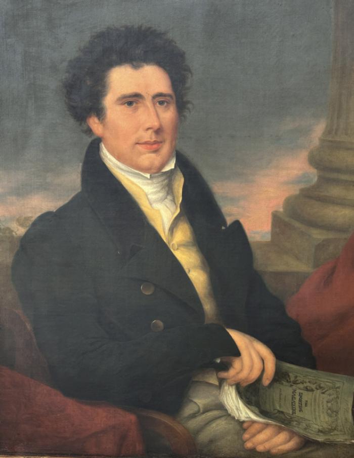 Oil painting portrait of H Smythe Esq by Thomas Phillips c1826