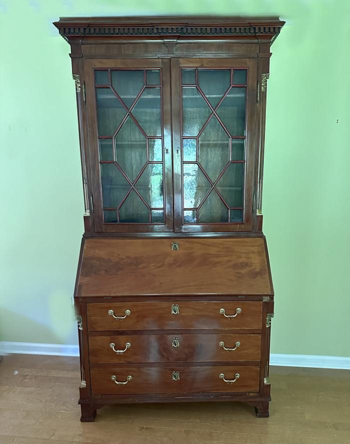 18thc mahogany secretary English or Scottish