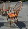Set of 6 D R Dimes bamboo Windsor chairs