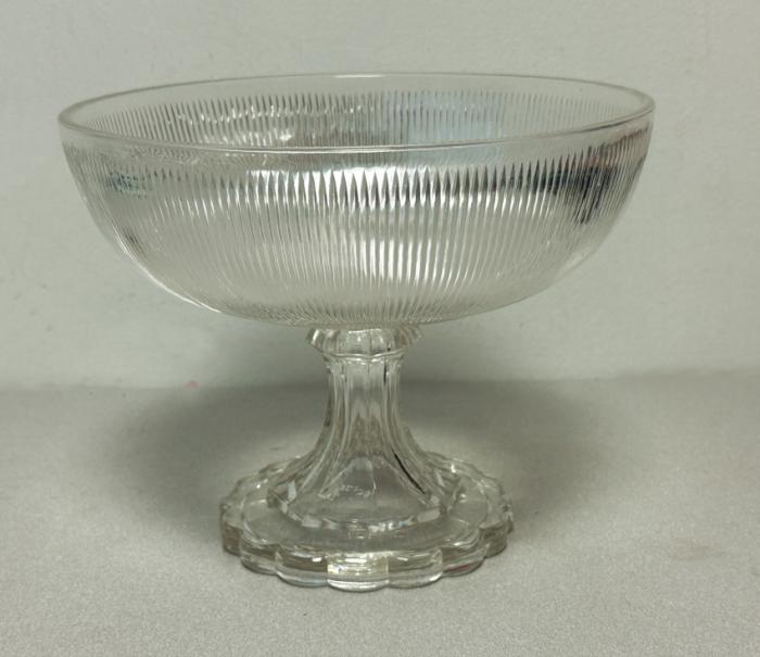 American blown glass compote c1860