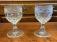 Pair of blown and etched glasses c1880