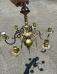 Antique Dutch brass candle chandelier