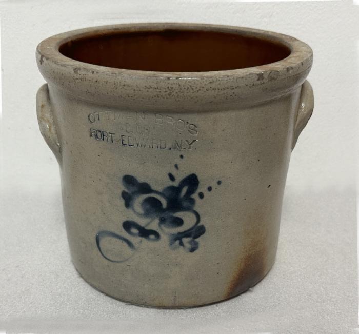 Stoneware crock Ottman Bros Fort Edward NY