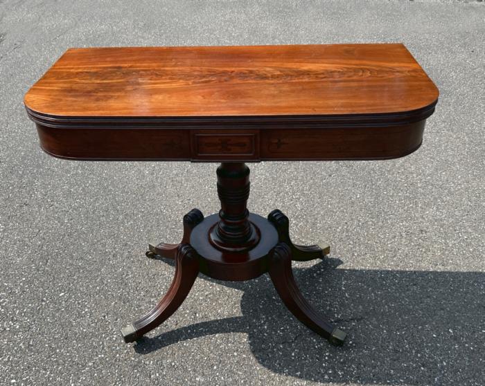 English Regency mahogany card table