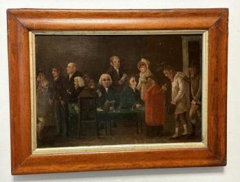 Image of English 18thc oil painting