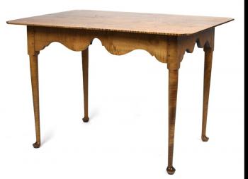 Image of Small tiger maple dining table by David LeFort