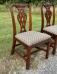 Baker mahogany dining chairs in Chippendale style