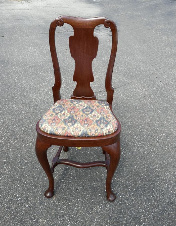 Antique mahogany architects tall chair