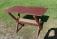 Early American sawbuck table in original red wash