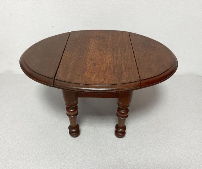 Victorian walnut miniature drop leaf table c1875