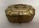 Early 18thc English brass travel box