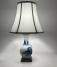 19thc Chinese blue and white porcelain lamp