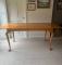 Bench made tiger maple dining table and chairs