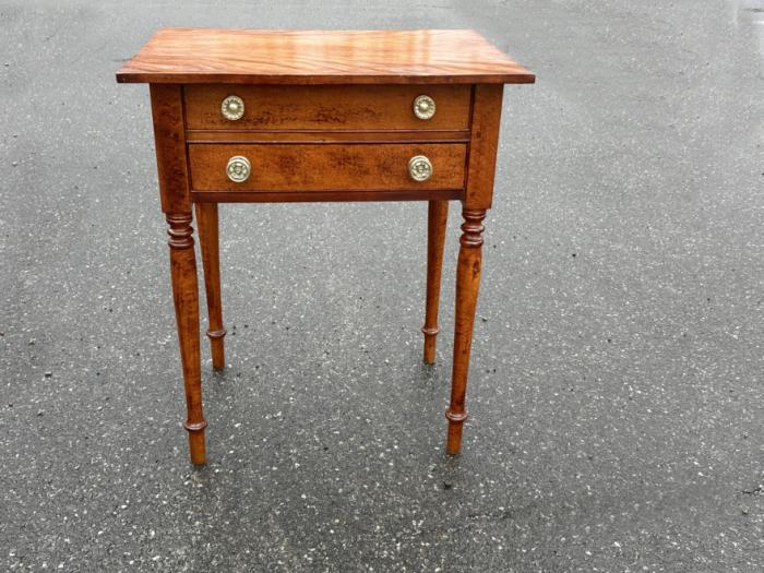Early American figured maple stand c1820