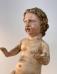 Italian 18thc carved wood putto in original paint