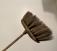 Early American kitchen hearth broom with original paint