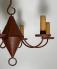 RDS  Period Lighting red tin candle chandelier