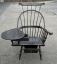 D R Dimes writing arm Windsor chair in crackle black