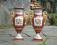Limoges pair Empire style porcelain urns