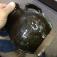 Early Antique American Stoneware water jug with slip
