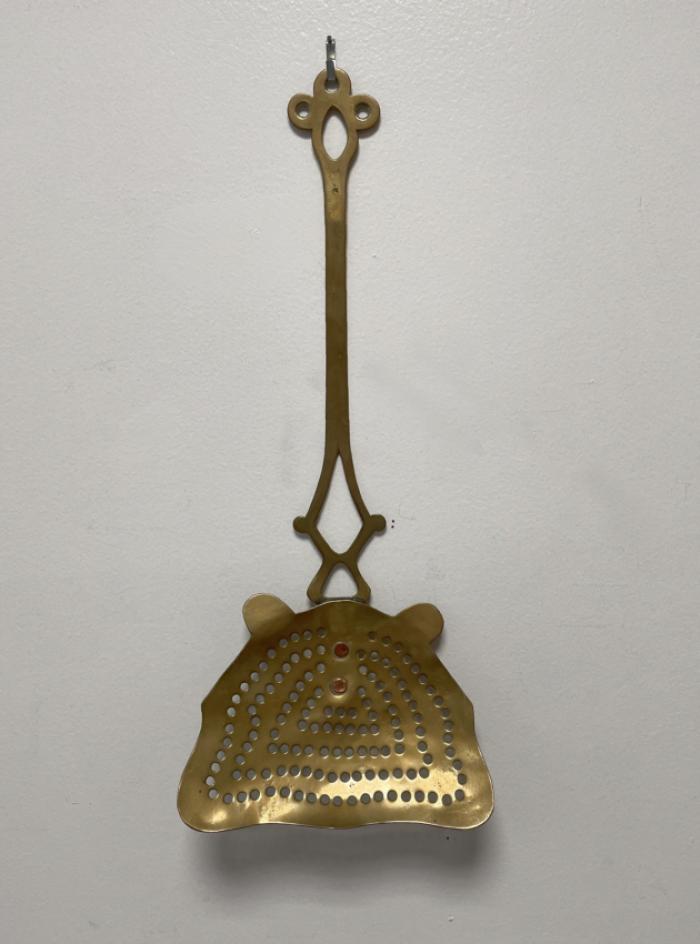 Antique English brass skimmer