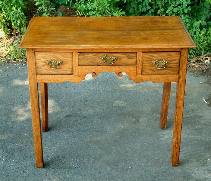 English oak lowboy c1780