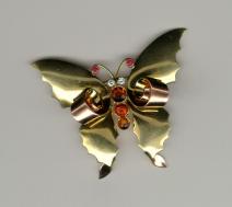 Tiffany 14k retro butterfly brooch Tiffany 