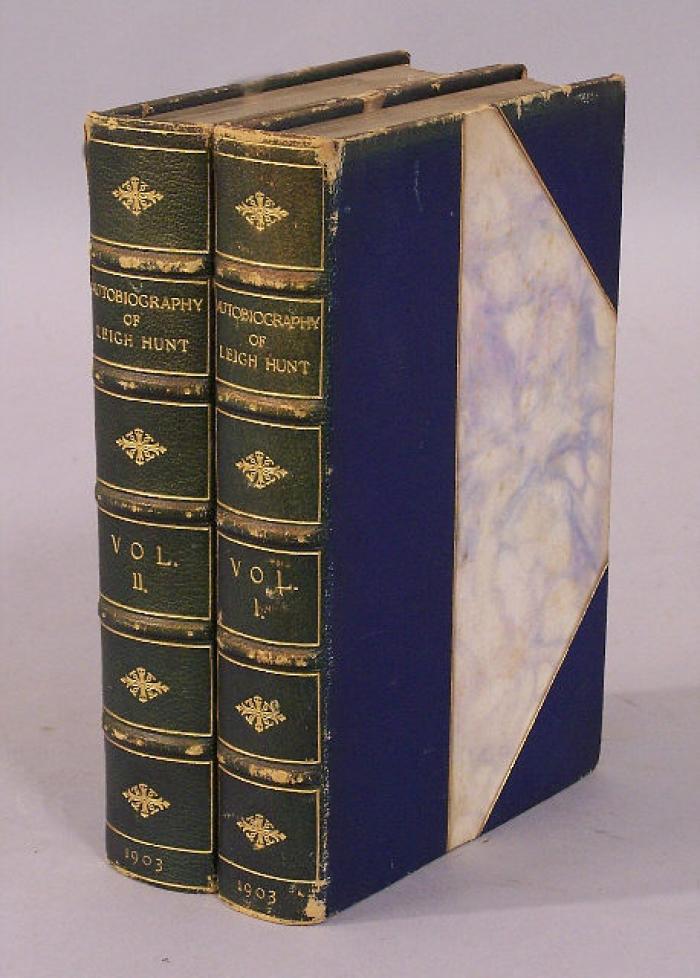 Autobiography of Leigh Hunt 2 volumes 1903