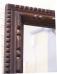 Hand carved antique walnut hanging wall mirror c1880