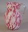 Spatterware blown glass pitcher c1880