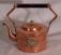 French Empire solid copper and brass kettle or  teapot c1900