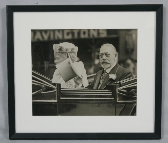 Vintage photo of King George and Queen Mary