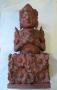 Southeast Asian hand carved wood figure c1900