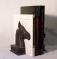 Virgina Metal Crafters cast iron horse bookends c1954