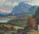Italian romantic landscape oil painting by Michele Felice Corne