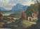 Italian romantic landscape oil painting by Michele Felice Corne