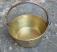 Heavy solid brass swing handle bucket or pail c1800